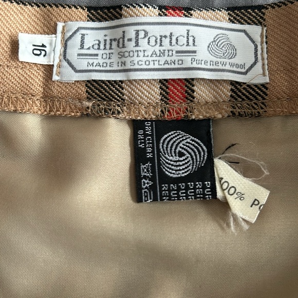 🌟Host Pick🌟Laird-Portch of Scotland Wool Plaid Midi  Skirt - Picture 5 of 14
